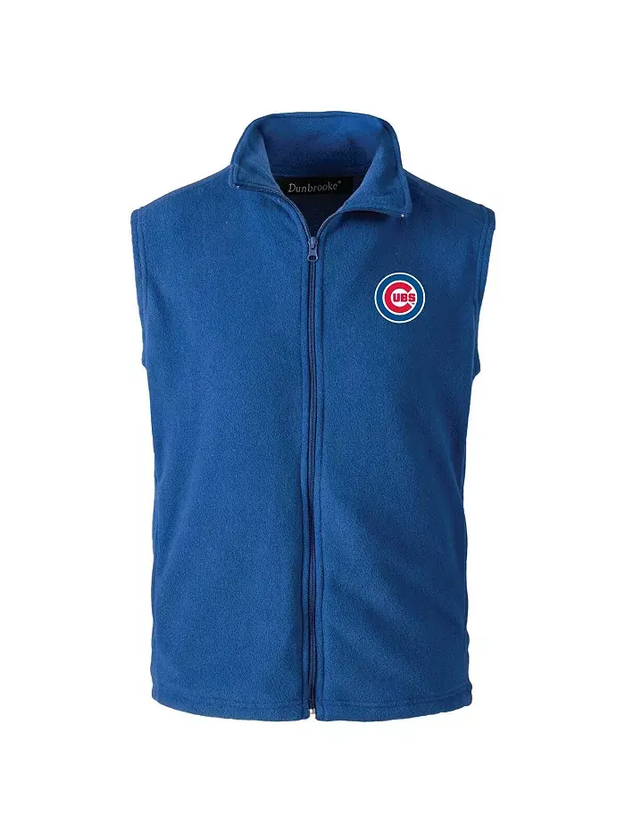 Мужской жилет Royal Chicago Cubs с застежкой-молнией Dunbrooke