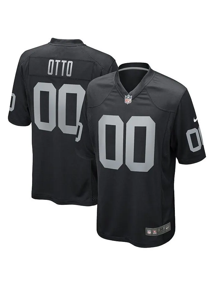 Мужская черная майка для пенсионеров Джима Отто Las Vegas Raiders Game Nike