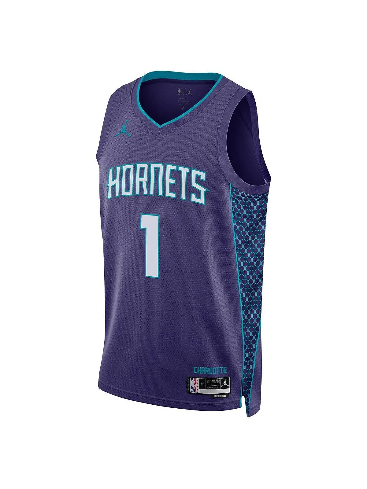 Майка Nike Lamelo Ball Hornets 2022/23 Statement Edition — изображение 3 из 3, фиолетовый