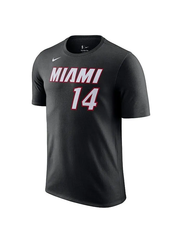 Мужская черная футболка Tyler Hero Miami Heat Icon 2022/23 с именем и номером Nike — изображение 2 из 3, черный