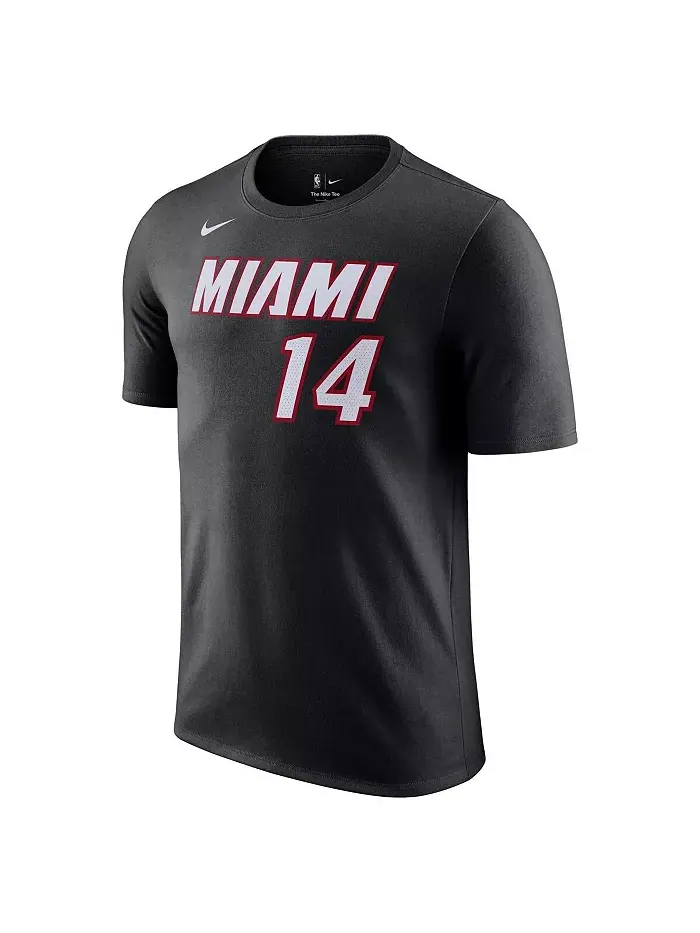 Мужская футболка Tyler Hero Black Miami Heat Icon 2022/23 с именем и номером Nike — изображение 2 из 3