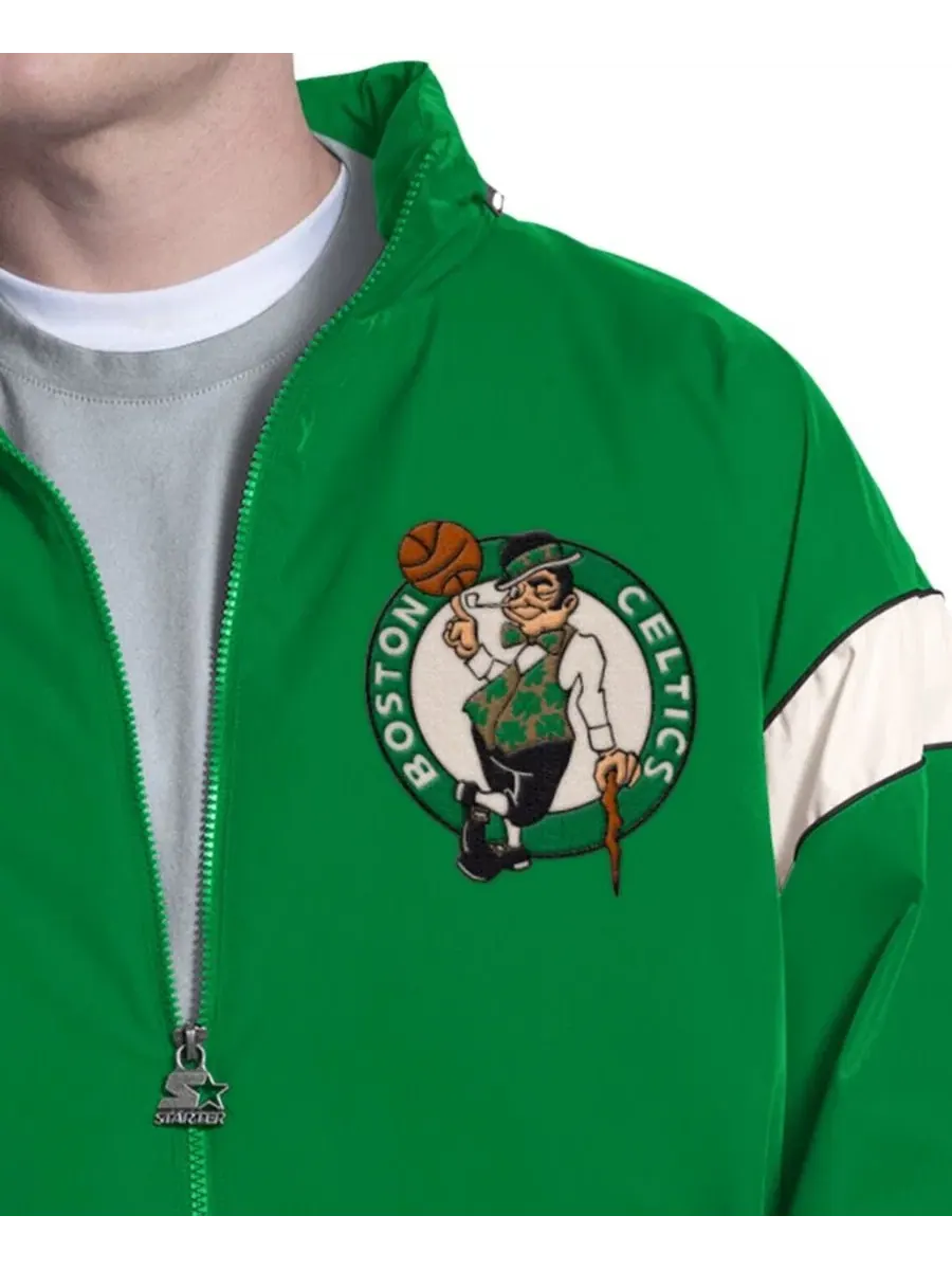Куртка-худи с капюшоном Boston Celtics The Gust Starter — изображение 2 из 4, зеленый белый