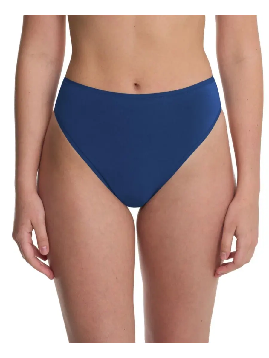 Комплект трусов-слипов с высокой посадкой, из хлопка пима, 3 шт., Bliss Bare High Cut Brief Natori — изображение 2 из 4