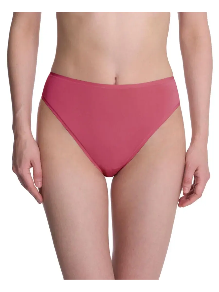 Комплект трусов-слипов с высокой посадкой, из хлопка пима, 3 шт., Bliss Bare High Cut Brief Natori — изображение 4 из 4