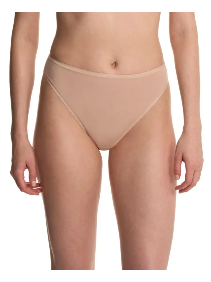 Комплект трусов-слипов с высокой посадкой, модель Bliss Bare Cotton, 3 шт Natori, Storm Cloud/Lt — изображение 3 из 4