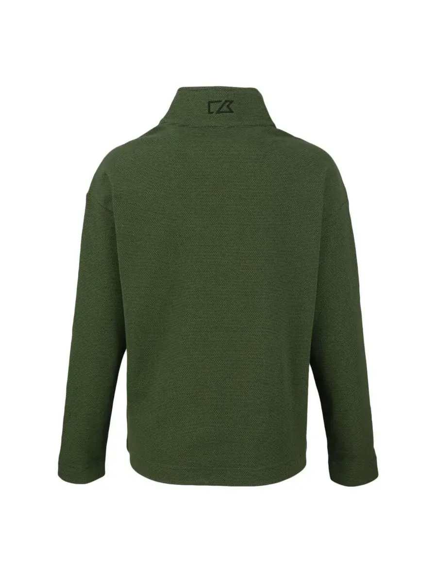 Cutter & Buck Женская толстовка Green Bay Packers Hunts Point Eco с застежкой на половину кнопок — изображение 2 из 3