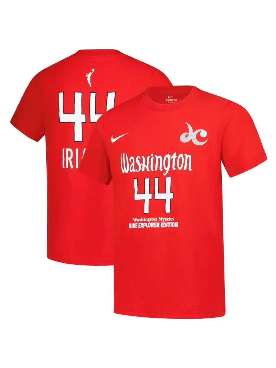 Nike Футболка с именем и номером для мальчиков и девочек Big Boys and Girls Kiki Iriafen Red