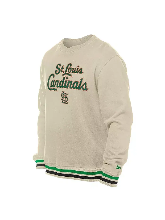 Мужской кремовый свитшот St. Louis Cardinals St. Patrick's Day из твила New Era — изображение 3 из 3