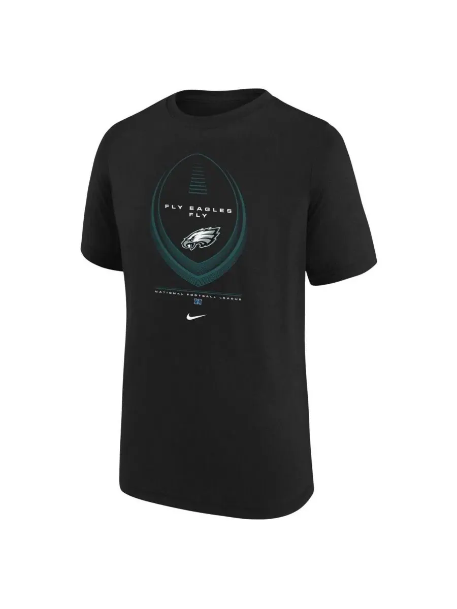 Футболка с коротким рукавом, с принтом, Philadelphia Eagles Nike — изображение 2 из 3, черный