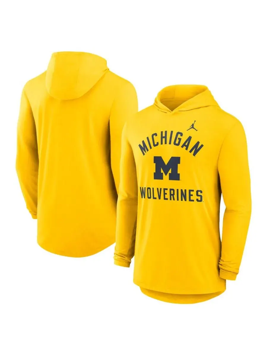 Лонгслив с капюшоном Classic Arch Tri-Blend Long Sleeve Hoodie T-Shirt Jordan