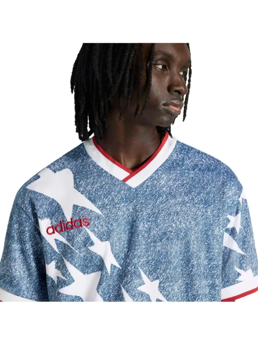 Футболка с коротким рукавом USA Soccer 1994 Denim Graphic adidas — изображение 6 из 7, белый