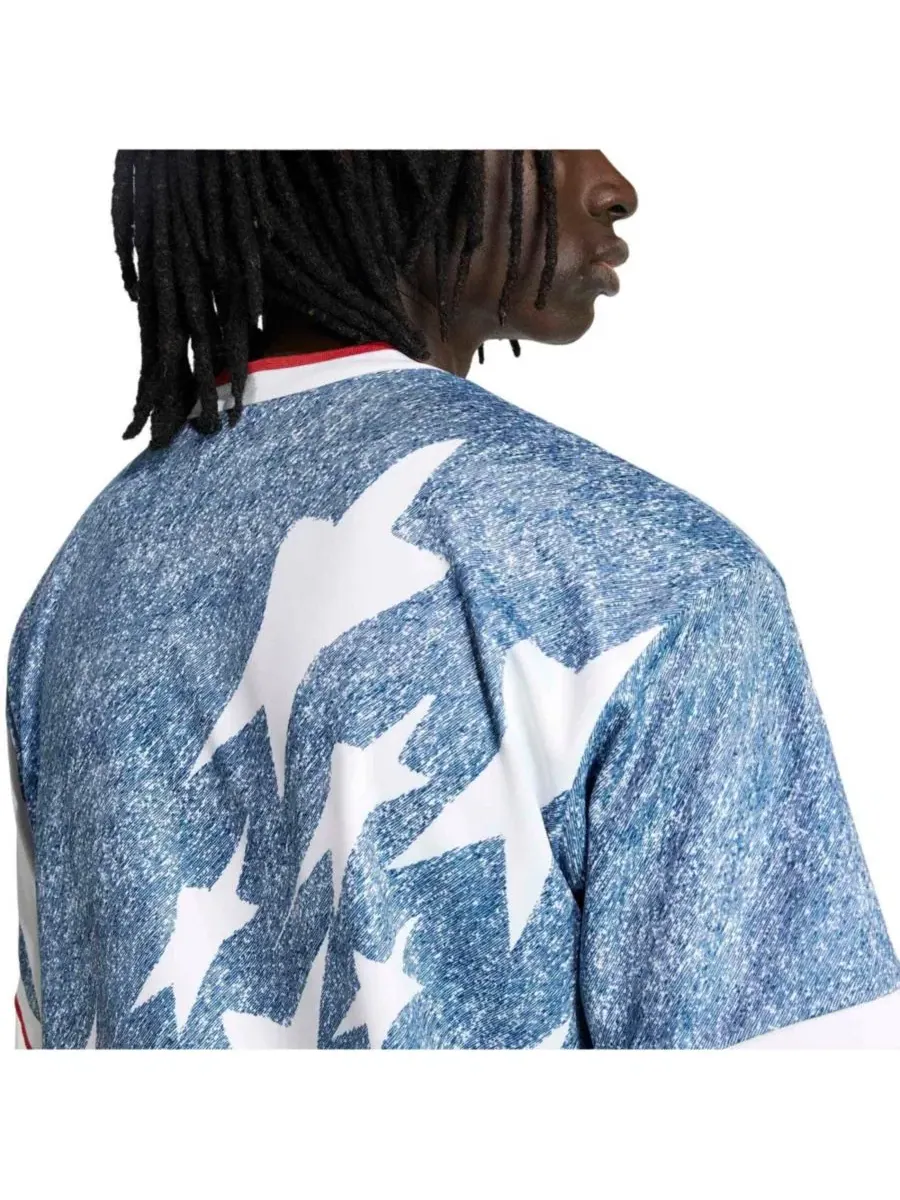 Футболка с коротким рукавом USA Soccer 1994 Denim Graphic adidas — изображение 7 из 7, белый
