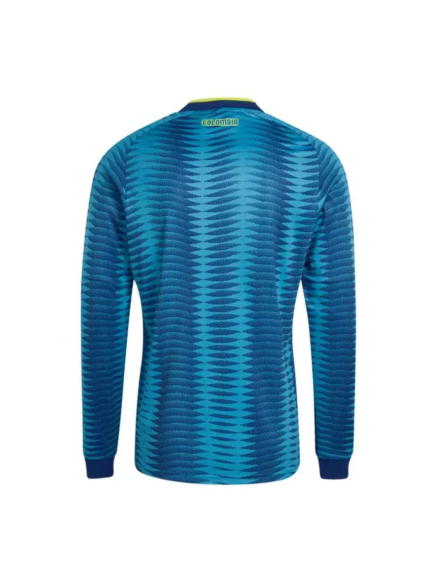 Футболка с длинным рукавом Colombia National Team FIFA X World Cup 2026 Away Replica adidas — изображение 3 из 3, бирюзовый