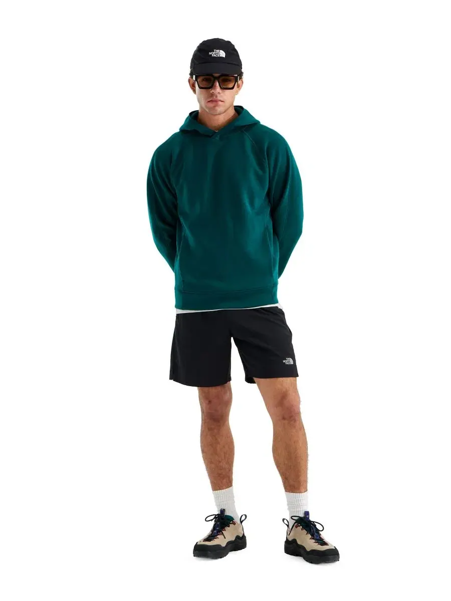 Худи мужское с капюшоном, флисовое, с рагланом The North Face, Pacific Teal — изображение 2 из 4