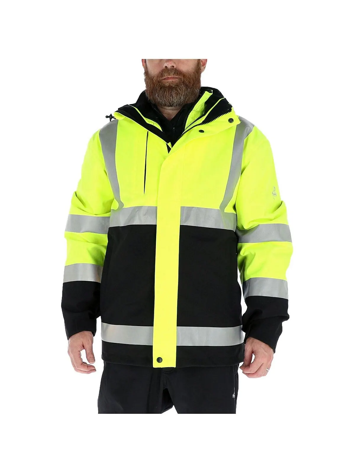 Мужская утепленная куртка от дождя HiVis 3-в-1 — класс 2 по ANSI RefrigiWear