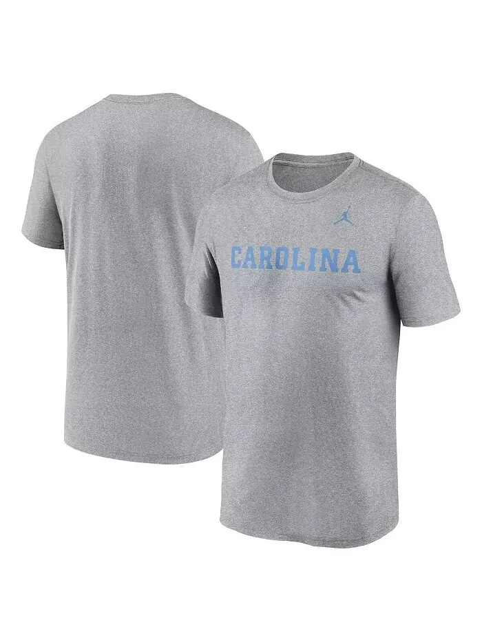 Футболка мужская Heather Gray North Carolina Tar Heels Primetime Legend Wordmark Jordan