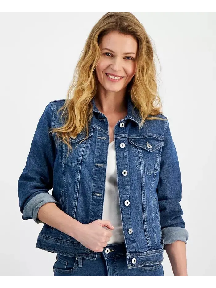 Классическая джинсовая куртка Trucker Jacket Style & Co