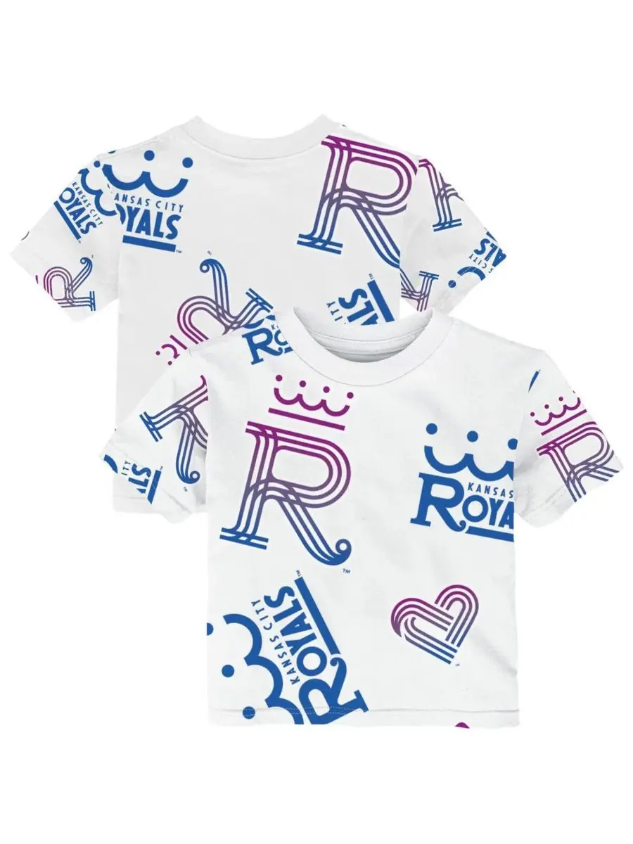 Детская белая футболка Kansas City Royals 2026 City Connect Game Day для мальчиков и девочек