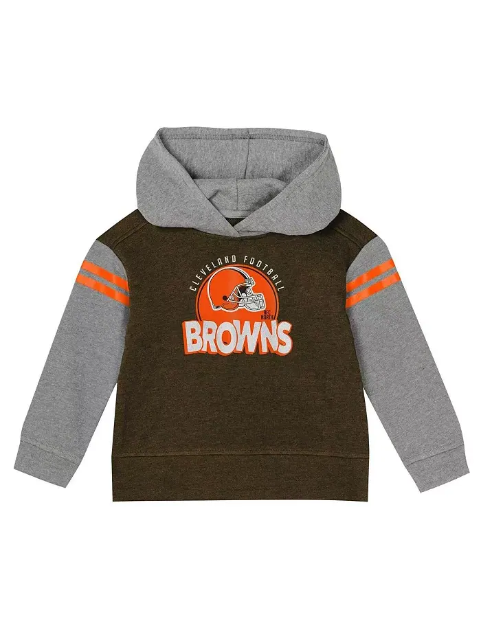 Комплект из двух предметов для малышей Cleveland Browns Club House: толстовка с длинным рукавом и — изображение 5 из 5