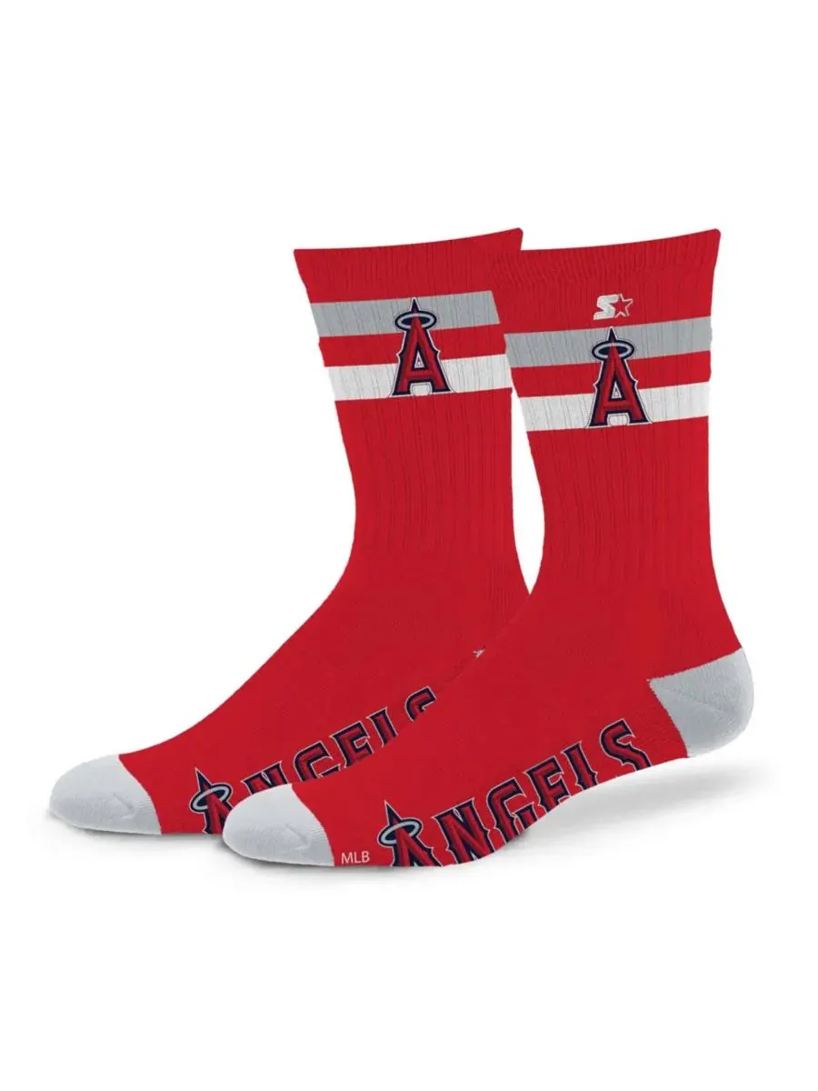 Носки с рисунком Los Angeles Angels Two-Stripe Starter