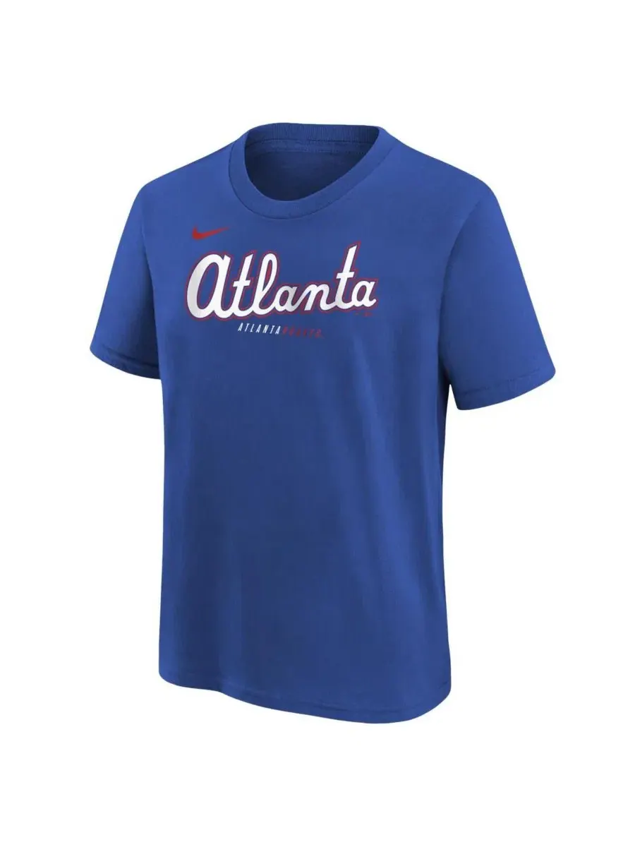 Футболка с принтом City Connect Atlanta Braves 2026 Nike — изображение 3 из 3, королевский