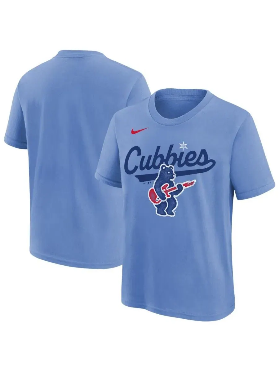 Футболка с коротким рукавом и принтом Chicago Cubs Electric Bear Alternate Nike