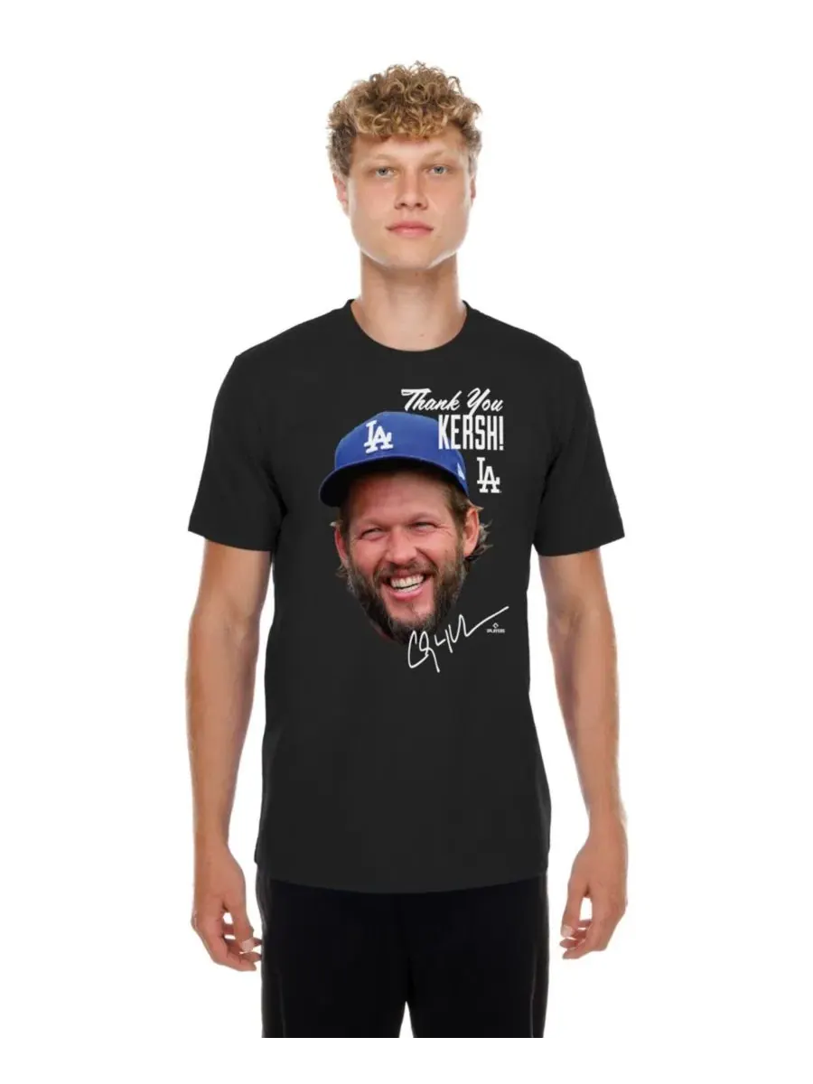 Футболка с принтом Clayton Kershaw Retirement Photo New Era
