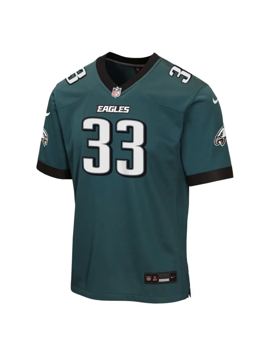 Детская футболка Nike Philadelphia Eagles Team Game Jersey Cooper DeJean — изображение 2 из 3, зеленый