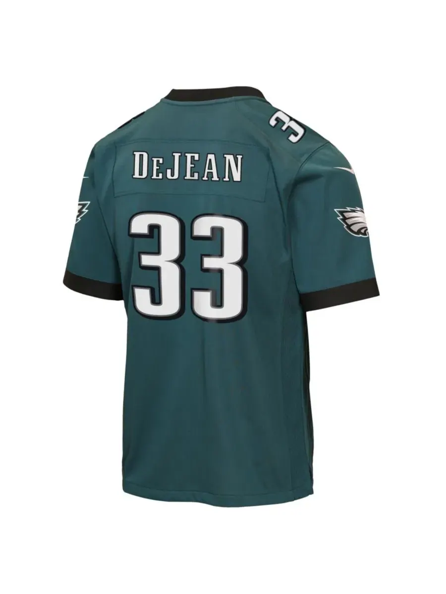 Детская футболка Nike Philadelphia Eagles Team Game Jersey Cooper DeJean — изображение 3 из 3, зеленый
