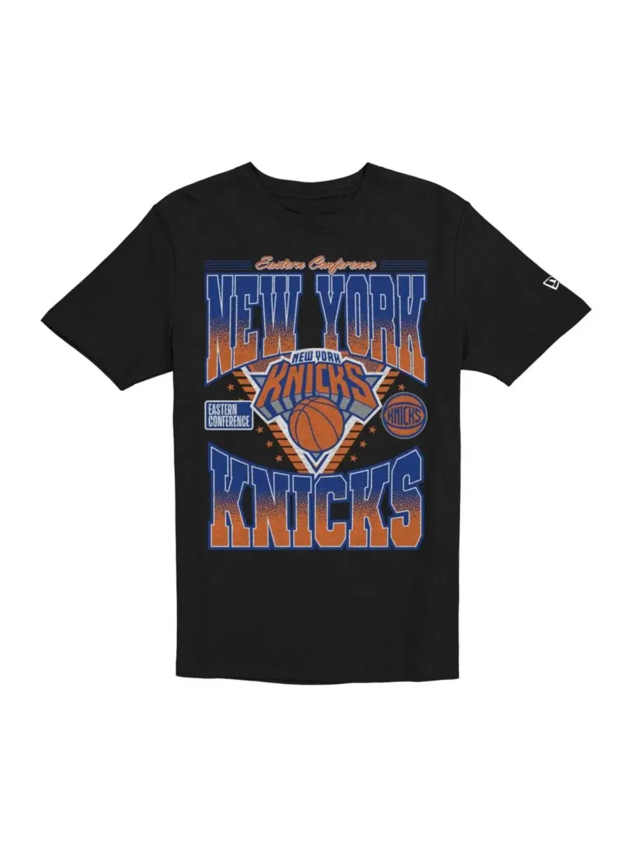 Футболка оверсайз с принтом Old School New York Knicks New Era — изображение 2 из 4, черный
