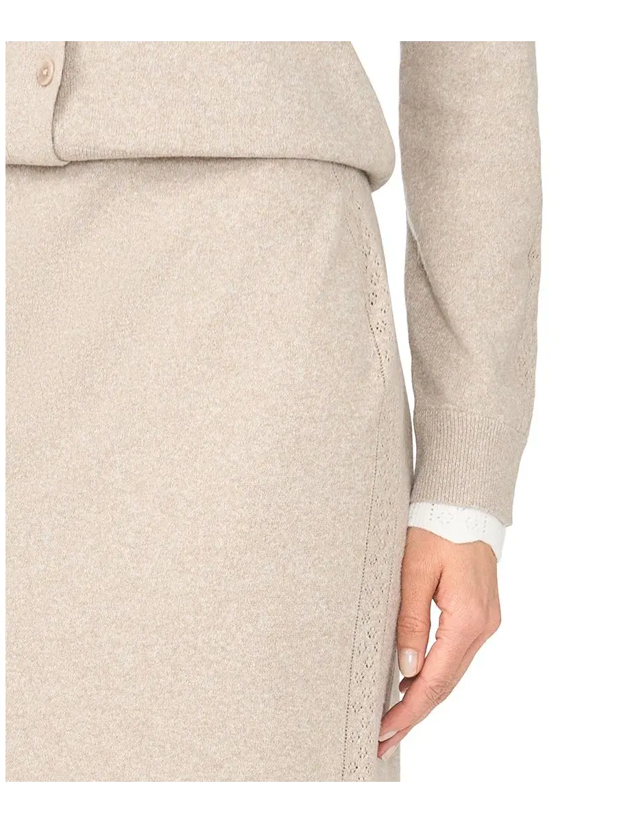 Юбка-карандаш миди с боковым швом CeCe, Light Heather Taupe — изображение 4 из 6