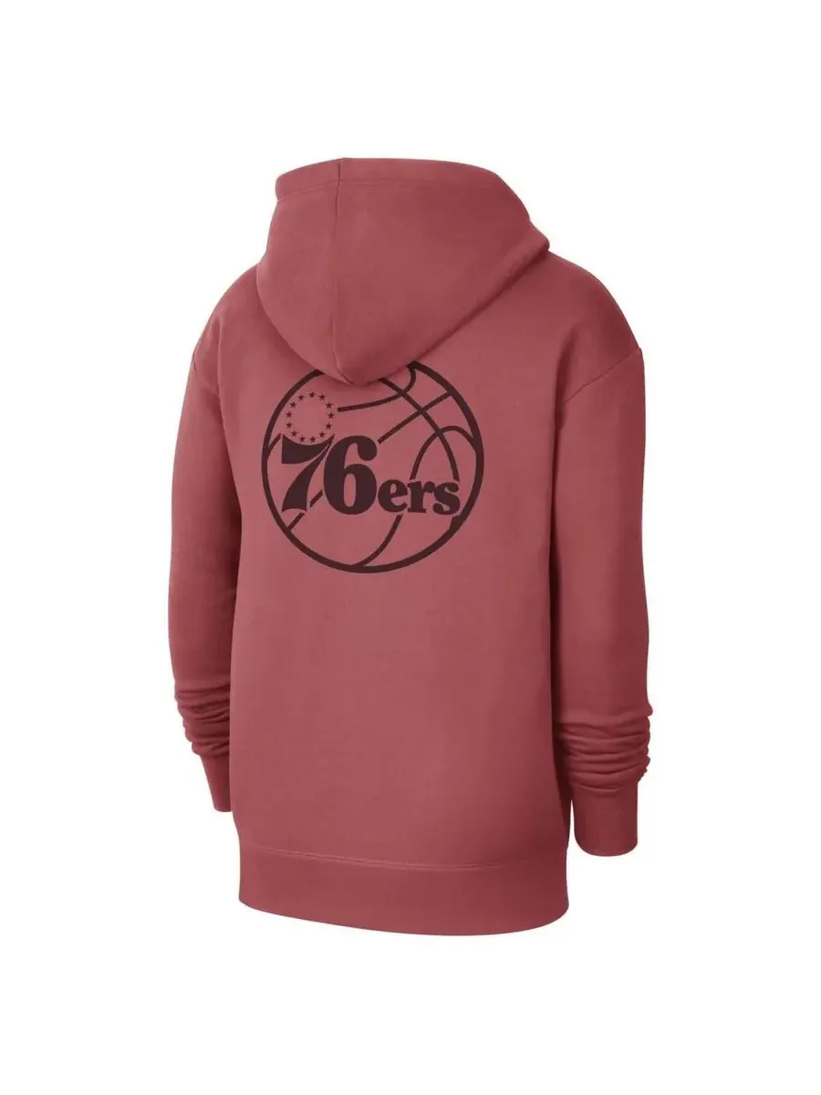 Jordan Мужская красная толстовка с капюшоном Philadelphia 76ers Courtside Statement Edition — изображение 2 из 3, красный