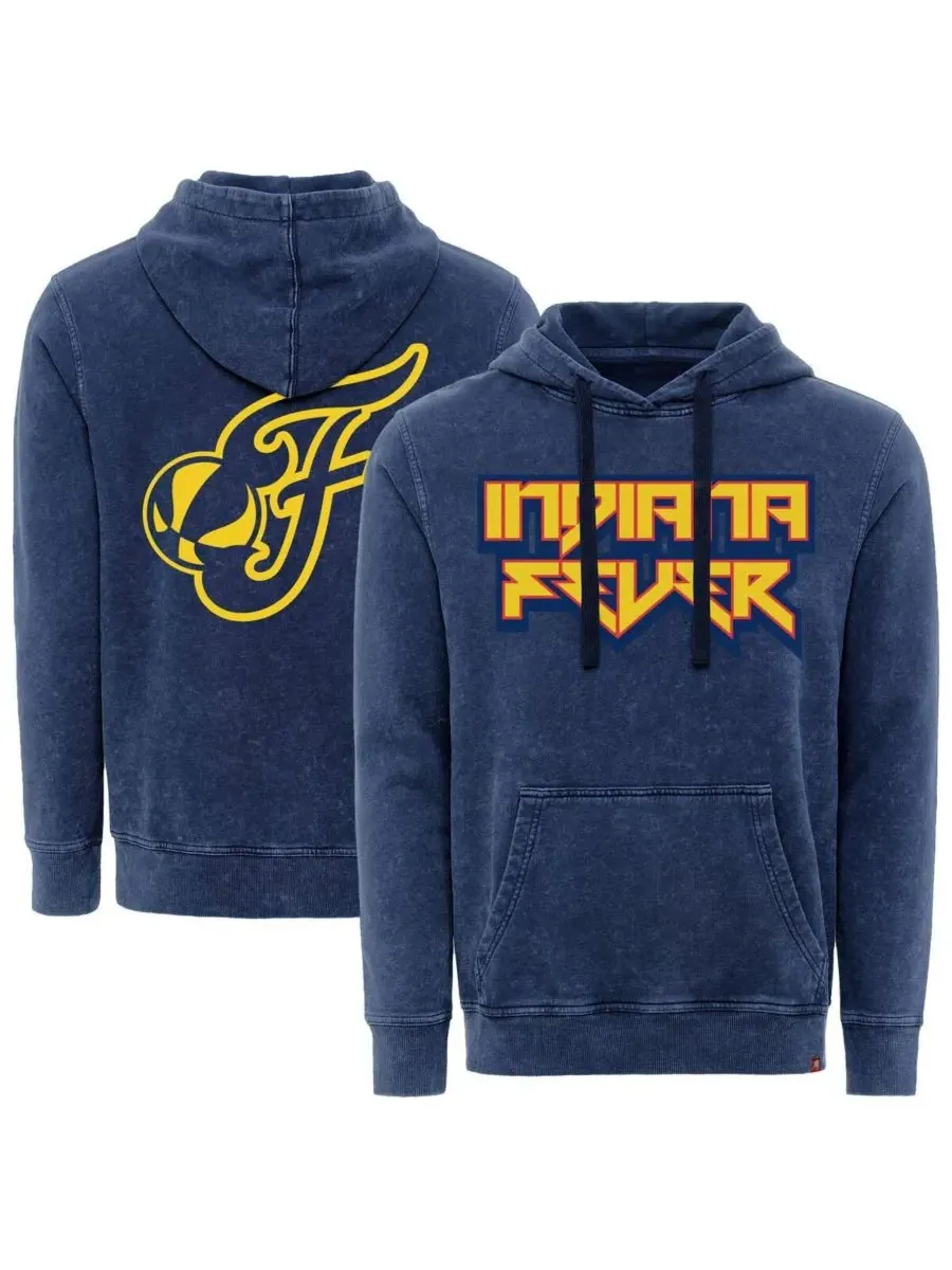 Sportiqe Мужская и женская толстовка с капюшоном Indiana Fever Rock Roll Collection Jimi Mineral