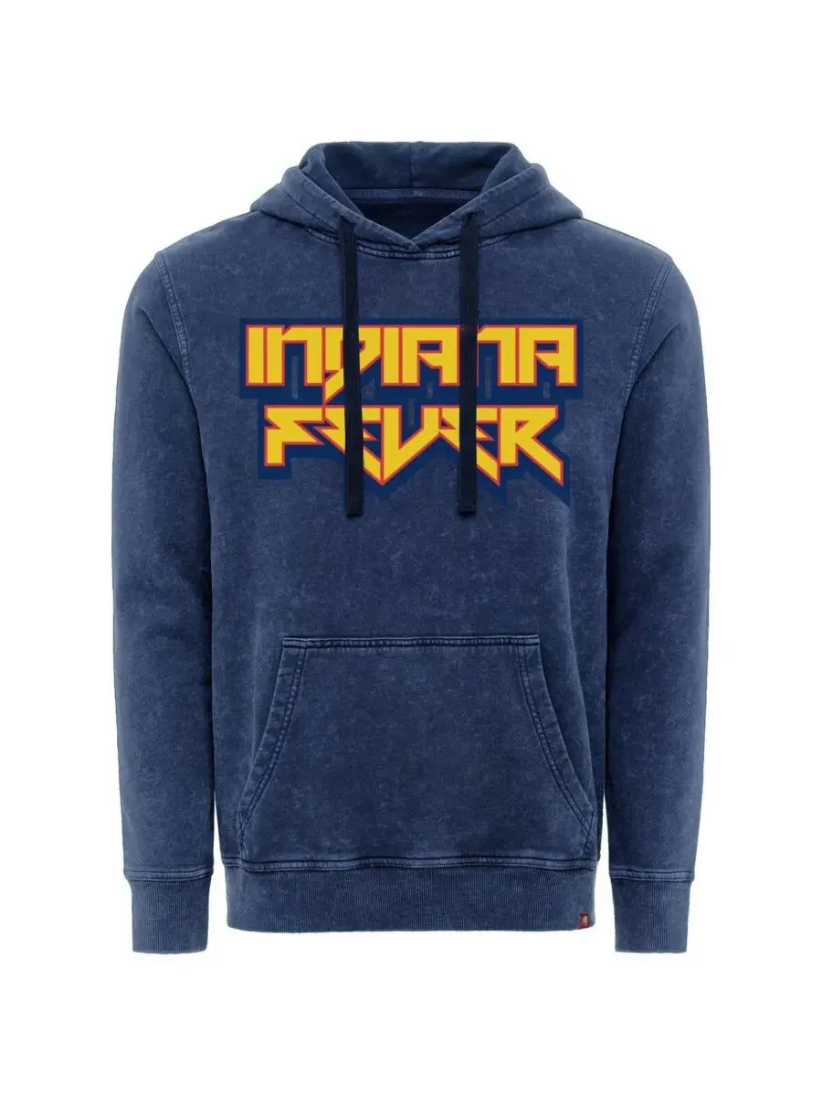 Sportiqe Мужская и женская толстовка с капюшоном Indiana Fever Rock Roll Collection Jimi Mineral — изображение 2 из 3