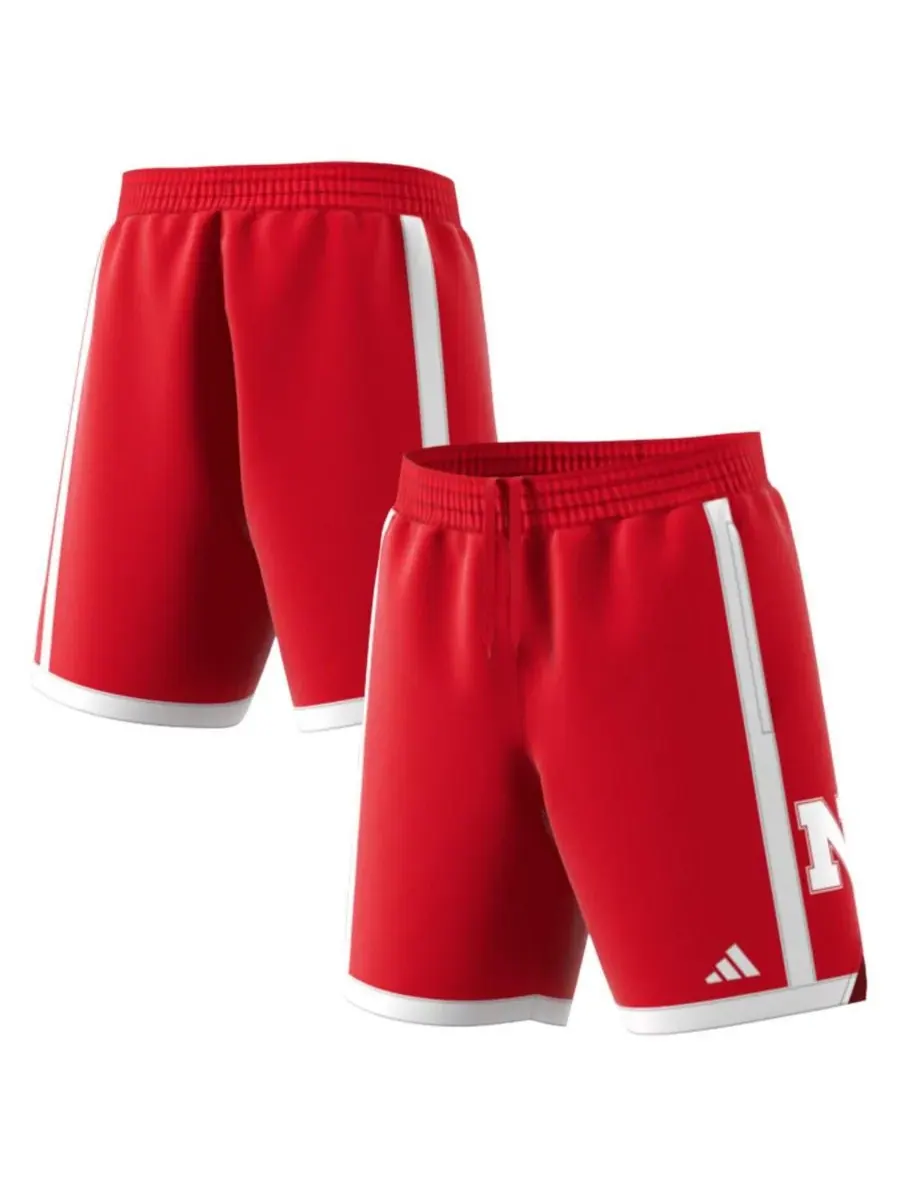 Мужские баскетбольные шорты Scarlet Nebraska Huskers Swingman (реплика) Adidas