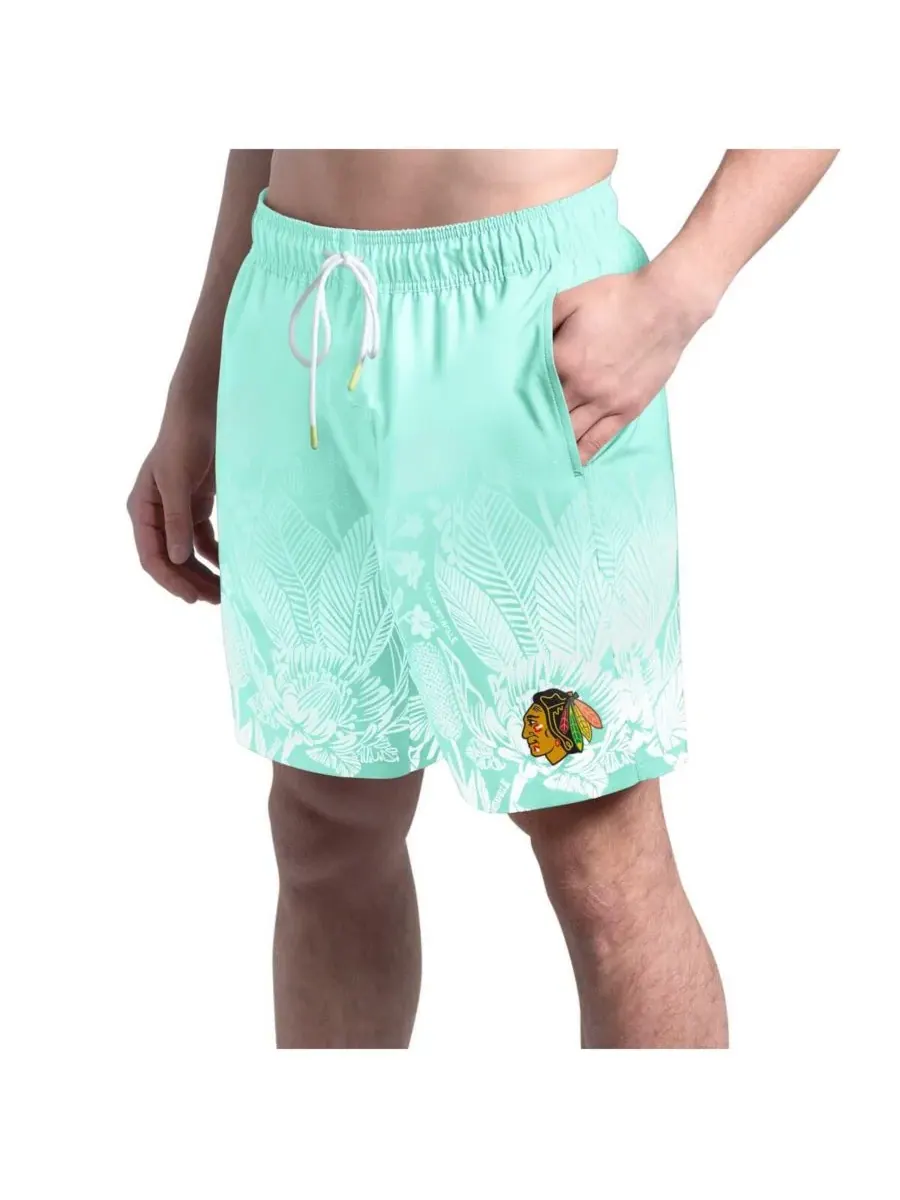 Margaritaville Мужские плавательные шорты Mint Chicago Blackhawks Lagoon Fiesta