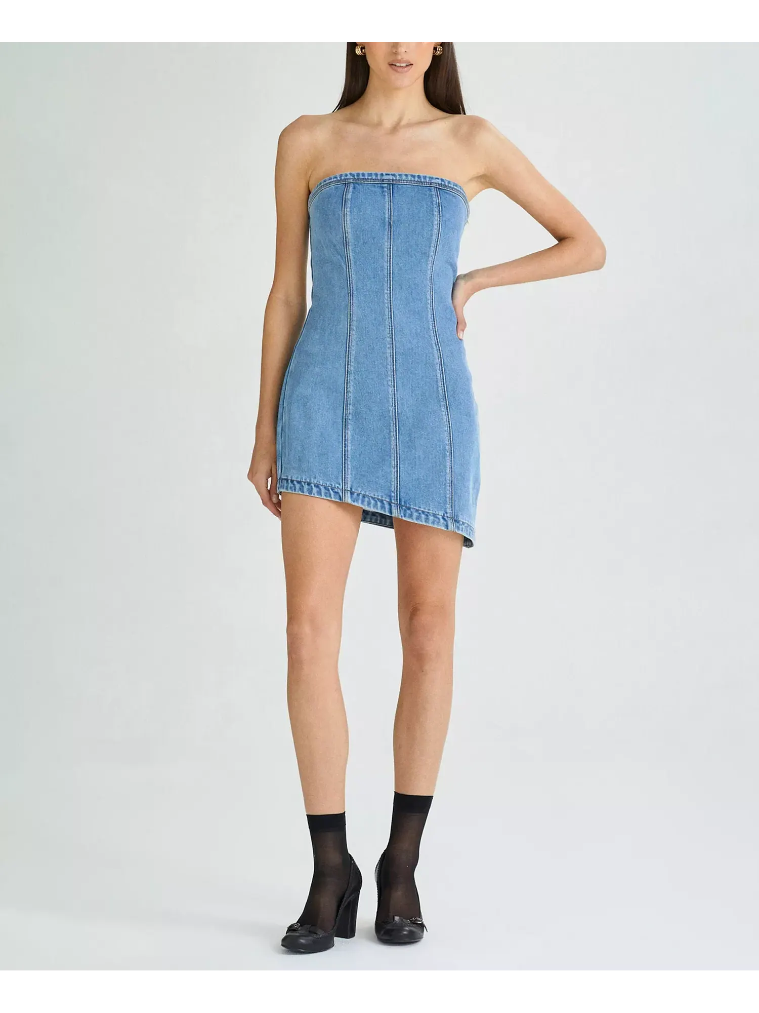 Платье-мини Abrand Bustier Strapless — без цвета