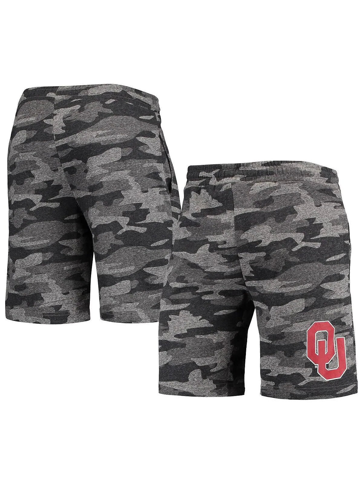 Мужские темно-серые шорты oklahoma sooners camo backup terry jam lounge shorts Concepts Sport — изображение 3 из 5