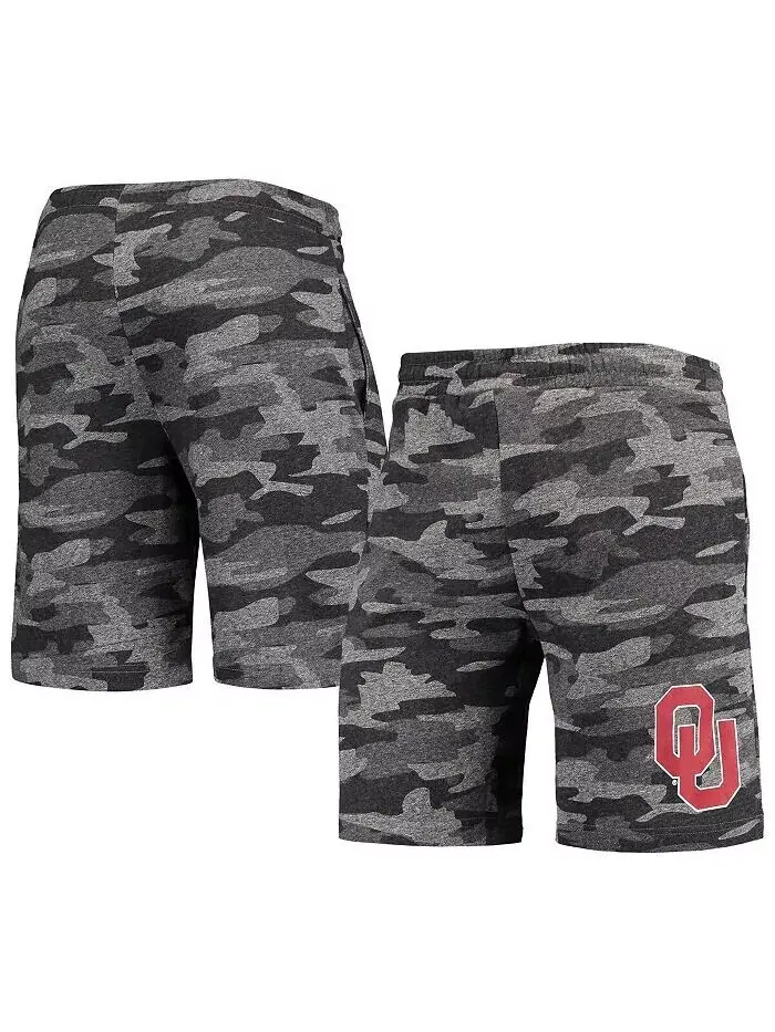 Мужские шорты Oklahoma Sooners Camo Backup Terry Jam Lounge цвета уголь и серый Concepts Sport — изображение 2 из 4