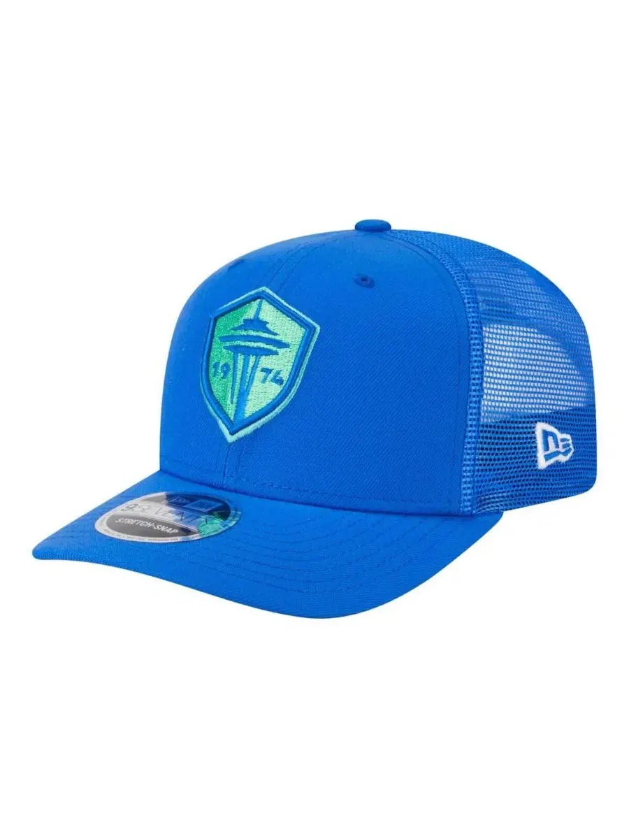 Мужская синяя футболка Seattle Sounders FC с регулируемой застежкой Hook 9SEVENTY New Era