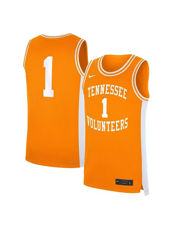 Мужская дорожная реплика джерси Tennessee Volunteers цвета Tennessee Orange 1 Nike