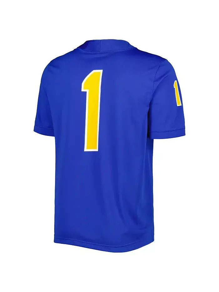 Мужская футбольная майка #1 Royal Pitt Panthers Untouchable Nike — изображение 2 из 3