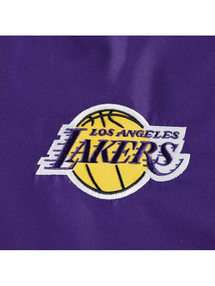 Мужская фиолетовая толстовка-куртка с молнией The Triple Double Los Angeles Lakers Starter — изображение 2 из 4