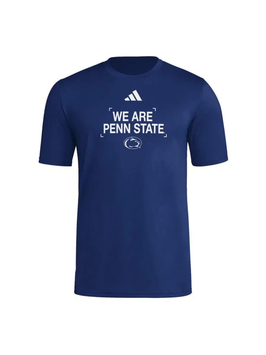 Мужская футболка с коротким рукавом и принтом Penn State Nittany Lions adidas — изображение 3 из 3, темно-синий