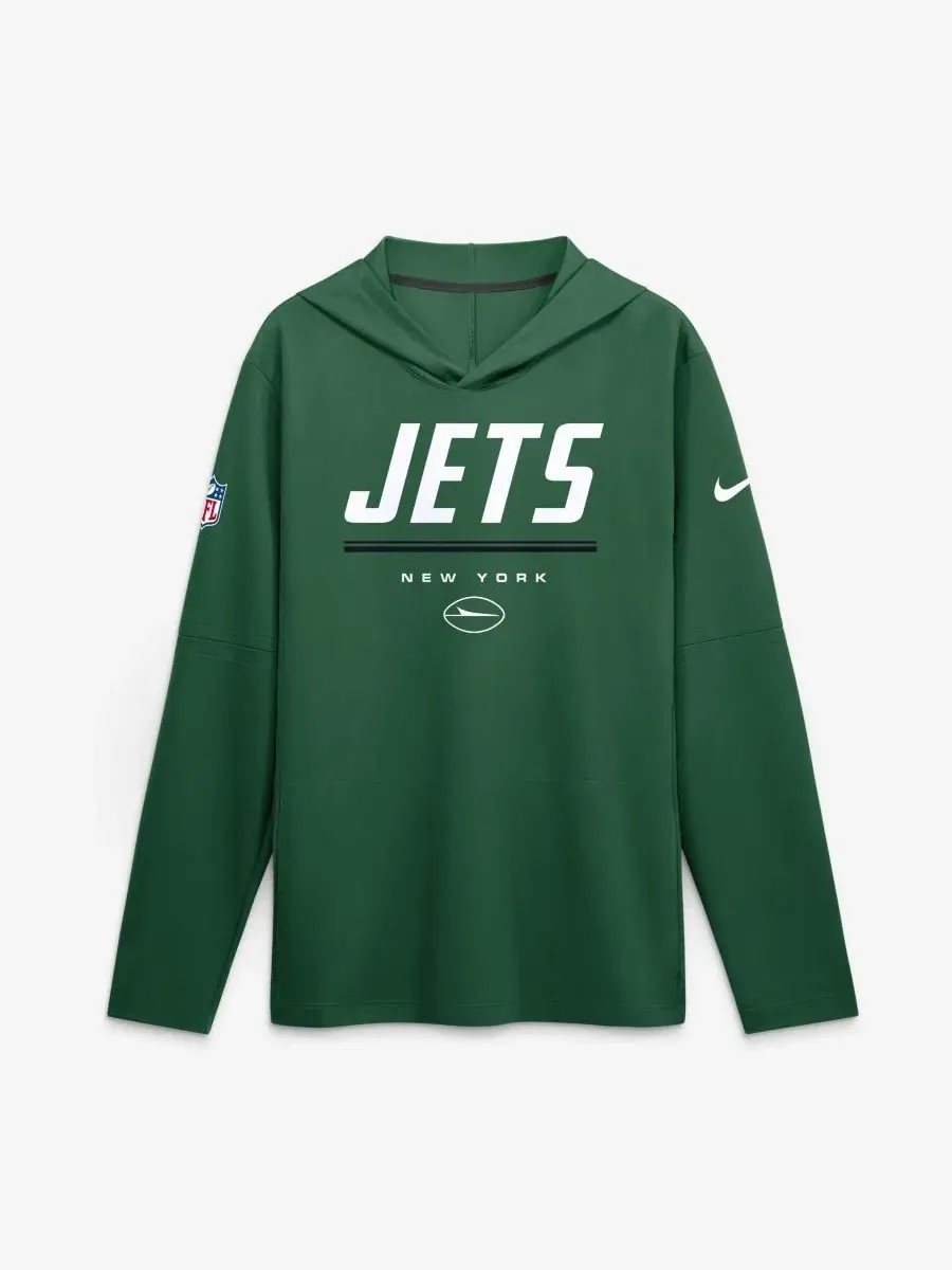 Мужская легкая худи с длинным рукавом New York Jets Sideline Game On Dri-FIT Nike