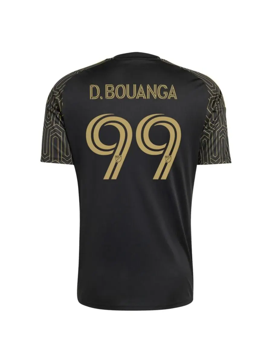 Футболка футбольная с принтом Denis Bouanga Black LAFC 2026 Primary Kit Replica Jersey adidas — изображение 3 из 3, черный