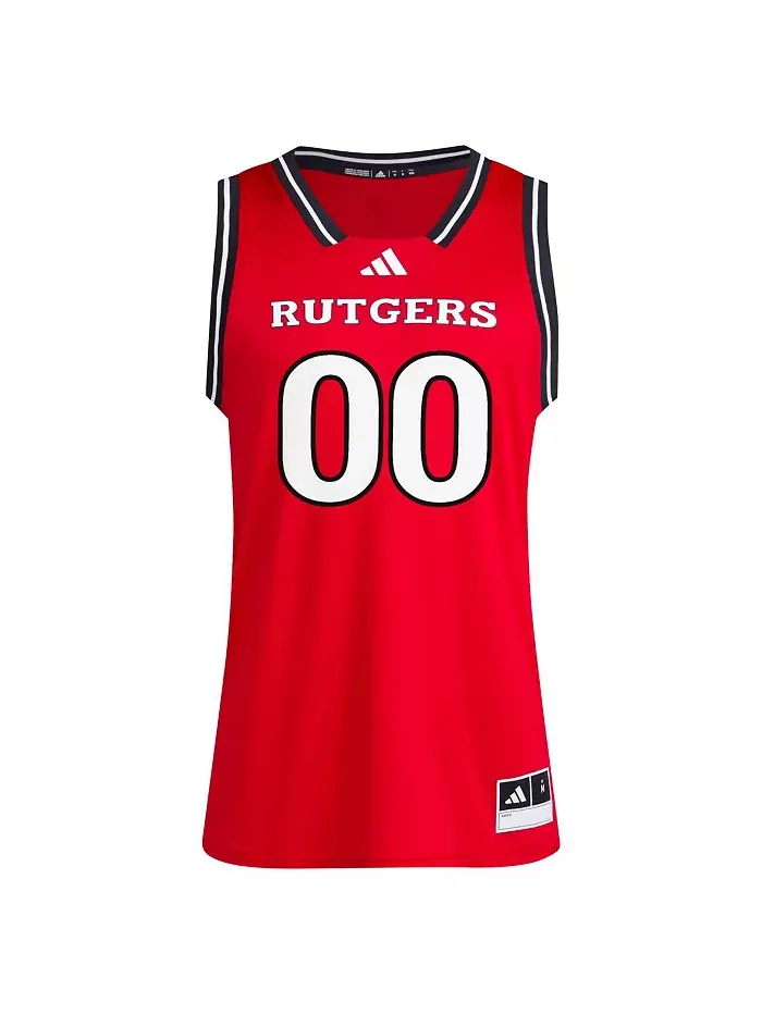 Мужская 00 Scarlet Rutgers Scarlet Knights реплика джерси Swingman adidas — изображение 3 из 3