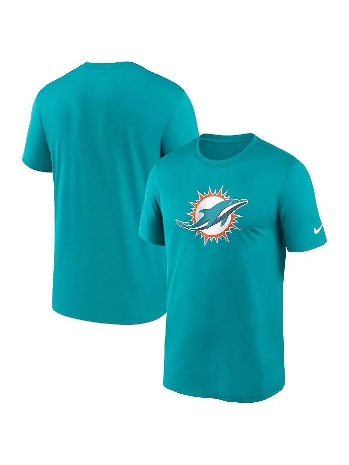 Мужская футболка с логотипом Aqua Miami Dolphins Legend Performance Nike