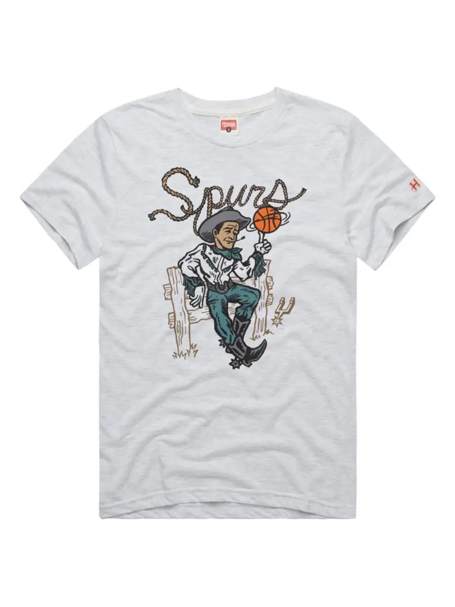 Футболка с принтом San Antonio Spurs Cowboy Tri-Blend Homage