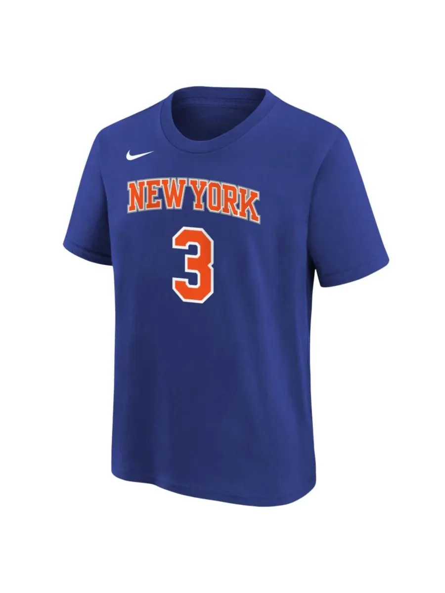 Футболка с принтом Josh Hart Blue New York Knicks Icon Name & Number Nike — изображение 2 из 3, синий